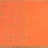 Sanskriti Vintage Peach Heavy Sarees 100% Pure Silk Woven Zari Sari Sustainable Fabric
