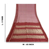 Sanskriti Vintage Pink Heavy Wedding Sarees Pure Silk Woven Brocade Sari Sustainable Fabric
