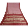 Sanskriti Vintage Pink Heavy Wedding Sarees Pure Silk Woven Brocade Sari Sustainable Fabric