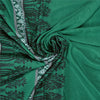 Sanskriti Vintage Green Heavy Indian Sarees Pure Silk Woven Sari Sustainable Fabric