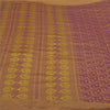 Sanskriti Vintage Heavy Purple Sarees Pure Silk Woven Brocade Zari Sari Sustainable Fabric
