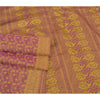 Sanskriti Vintage Heavy Purple Sarees Pure Silk Woven Brocade Zari Sari Sustainable Fabric