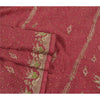 Sanskriti Vintage Red Heavy Sarees Art Silk Hand Beaded Painted Sari Sustainable Fabric