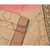Sanskriti Vintage Pink Indian Sarees 100% Pure Silk Hand Beaded Sari Sustainable Fabric