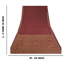 Load image into Gallery viewer, Sanskriti Vintage Heavy Sarees Pure Silk Hand Beaded Bandhani Patch Sari Fabric

