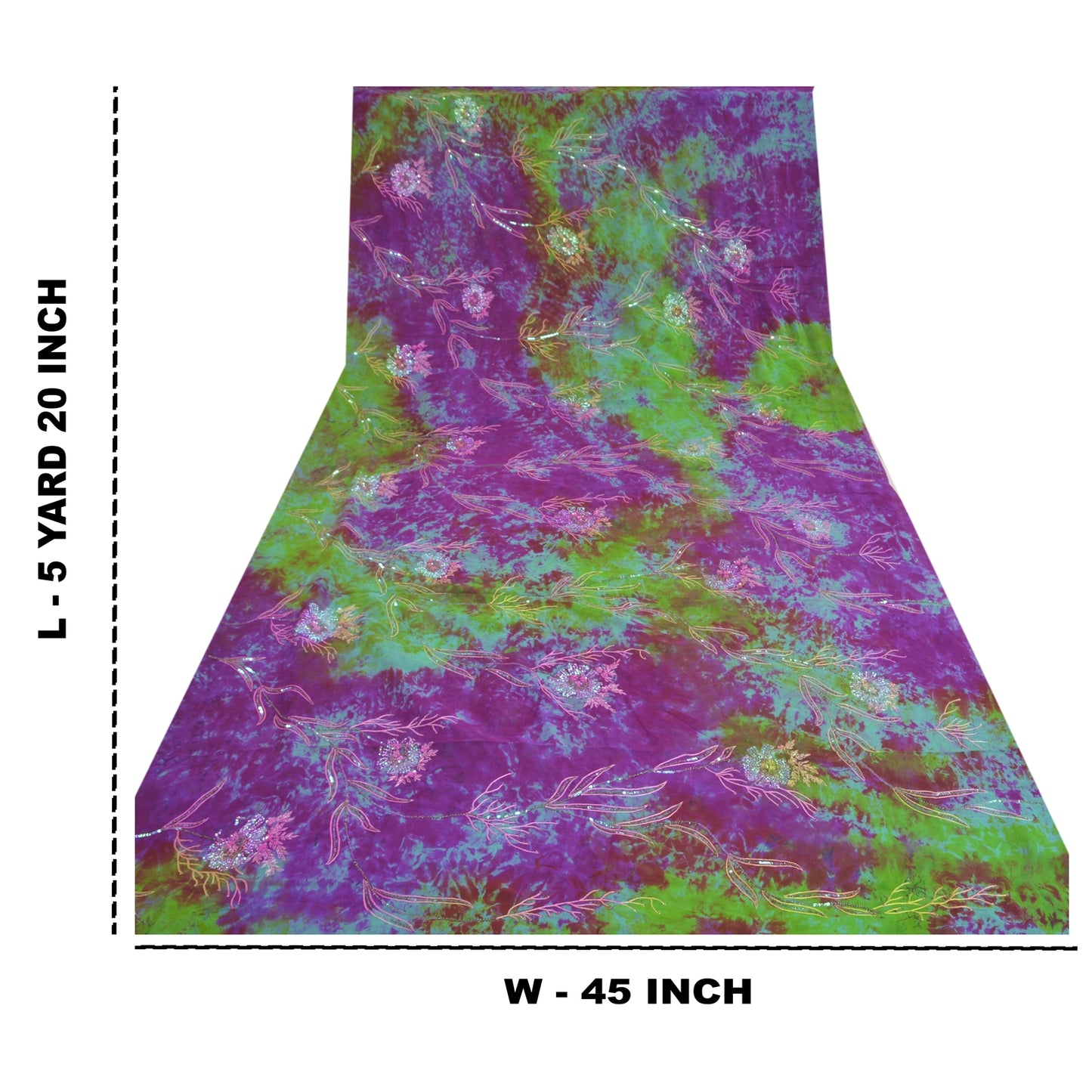 Sanskriti Vintage Heavy Sarees Pure Georgette Silk Handmade Tie-Dye Sari Sustainable Fabric