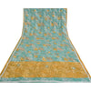 Sanskriti Vintage Heavy Sarees Pure Georgette Silk Beaded Brasso Sari Sustainable Fabric