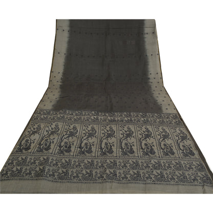 Sanskriti Vintage Heavy Sarees Pure Silk Woven Baluchari Mythology Sari Sustainable Fabric