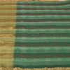 Sanskriti Vintage Green Heavy Indian Sarees Pure Silk Woven Brocade Sari Sustainable Fabric