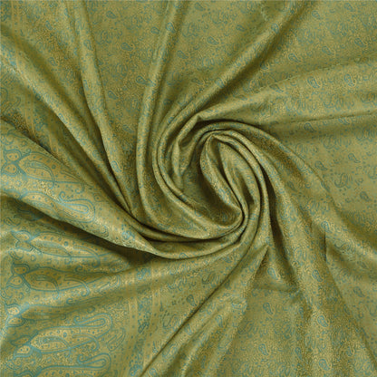 Sanskriti Vintage Grey Heavy Indian Sarees Pure Satin Silk Woven Sari Sustainable Fabric