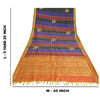 Sanskriti Vintage Sarees Woven Hand Beaded Pure Silk Sari Premium Sustainable Fabric