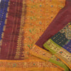 Sanskriti Vintage Sarees Woven Hand Beaded Pure Silk Sari Premium Sustainable Fabric