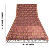Sanskriti Vintage Brown Heavy Wedding Sarees Pure Silk Woven/Painted Sari Sustainable Fabric