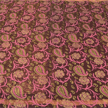Load image into Gallery viewer, Sanskriti Vintage Brown Heavy Wedding Sarees Pure Silk Woven/Painted Sari Fabric
