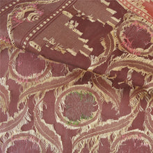 Load image into Gallery viewer, Sanskriti Vintage Dark Red Heavy Indian Sarees Blend Silk Woven Sari Fabric
