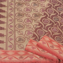 Load image into Gallery viewer, Sanskriti Vintage Dark Red Heavy Indian Sarees Blend Silk Woven Sari Fabric
