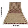 Sanskriti Vintage Heavy Sarees Blend Georgette Hand Beaded Woven Sari Sustainable Fabric