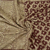 Sanskriti Vintage Heavy Sarees Blend Georgette Hand Beaded Woven Sari Sustainable Fabric