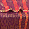 Sanskriti Vintage Purple Heavy Indian Sarees Pure Silk Woven Zari Sari Sustainable Fabric
