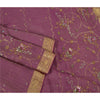 Sanskriti Vintage Heavy Sarees Pure Georgette Silk Hand Beaded Woven Sari Sustainable Fabric