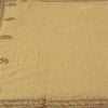 Sanskriti Vintage Beige Heavy Sarees Pure Georgette Silk Hand Beaded Sari Sustainable Fabric