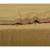 Sanskriti Vintage Beige Heavy Sarees Pure Georgette Silk Hand Beaded Sari Sustainable Fabric