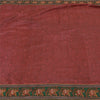 Sanskriti Vintage Dark Red Heavy Sarees Pure Silk Embroidered Animal Sari Sustainable Fabric