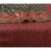 Sanskriti Vintage Dark Red Heavy Sarees Pure Silk Embroidered Animal Sari Sustainable Fabric