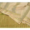 Sanskriti Vintage Green Heavy Indian Sarees Pure Silk Woven Brocade Sari Sustainable Fabric