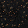 Sanskriti Vintage Black Bollywood Sarees Pure Georgette Hand Beaded Sari Sustainable Fabric
