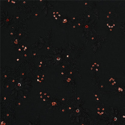 Sanskriti Vintage Bollywood Sarees Pure Georgette Black Hand Beaded Sari Sustainable Fabric