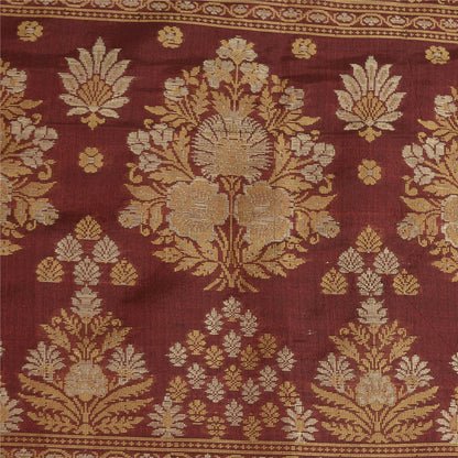 Sanskriti Vintage Dybgrønne Sarier Ren Silke Vævet Premium Sari Håndværk Bæredygtigt Stoff