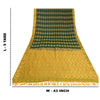 Sanskriti Vintage Green Sarees Pure Silk Woven Brocade/Banarasi Sari Sustainable Fabric