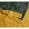 Sanskriti Vintage Green Sarees Pure Silk Woven Brocade/Banarasi Sari Sustainable Fabric
