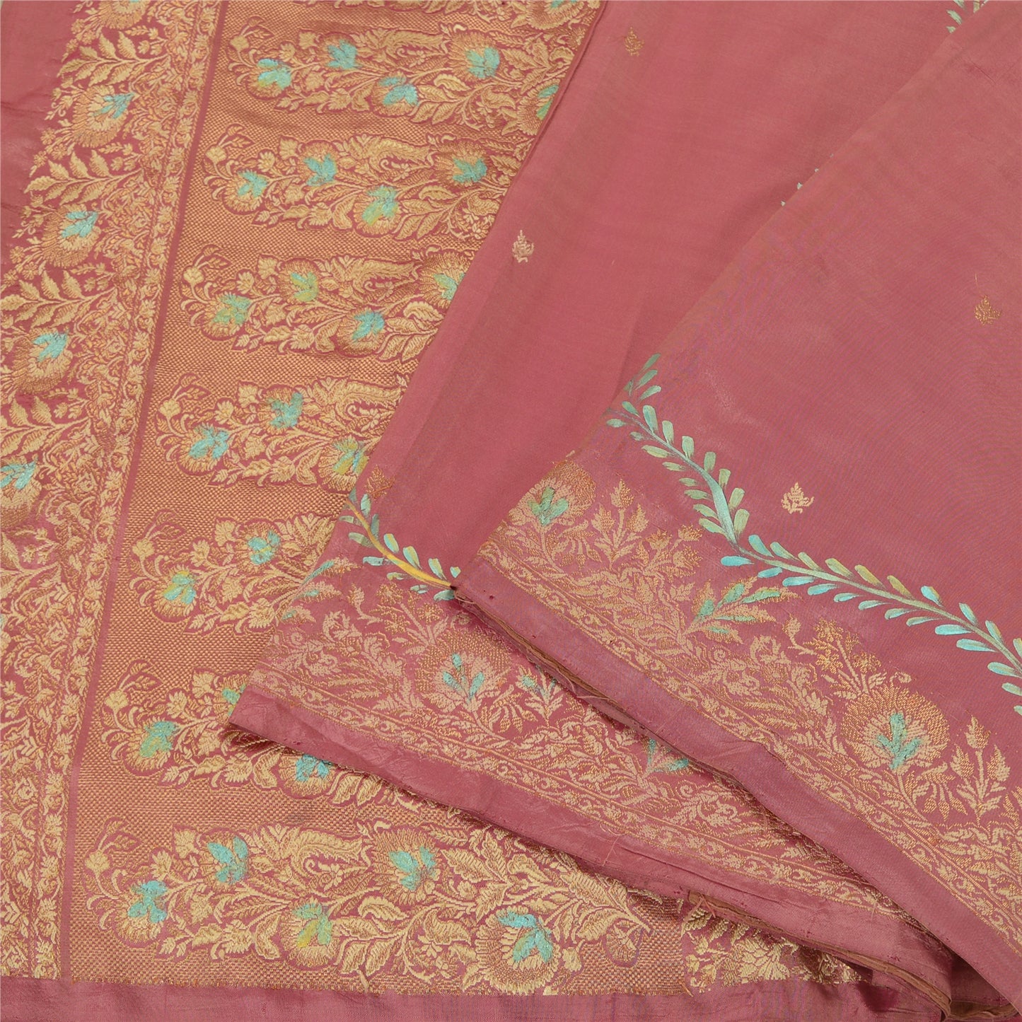 Sanskriti Vintage Red Wedding Sarees 100% Pure Silk Woven Special Sari Sustainable Fabric