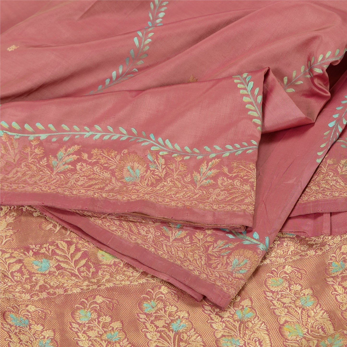 Sanskriti Vintage Red Wedding Sarees 100% Pure Silk Woven Special Sari Sustainable Fabric