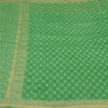 Sanskriti Vintage Green Indian Sarees Pure Silk Woven Premium Sari Sustainable Fabric