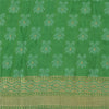 Sanskriti Vintage Green Indian Sarees Pure Silk Woven Premium Sari Sustainable Fabric