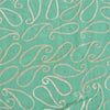 Sanskriti Vintage Sea Green Sarees Pure Georgette Handmade Mukeish Sari Sustainable Fabric
