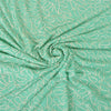 Sanskriti Vintage Sea Green Sarees Pure Georgette Handmade Mukeish Sari Sustainable Fabric