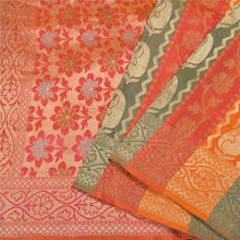 Load image into Gallery viewer, Sanskriti Vintage Multicolor Indian Sarees Pure Silk Woven Sari 5 Yard Fabric
