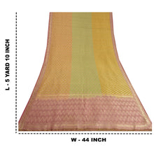 Load image into Gallery viewer, Sanskriti Vintage Sarees Pure Silk Woven Brocade/Banarasi Special Sari Fabric
