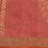Sanskriti Vintage Orange/Pink Sarees Ren Silke Vævet Banarasi Zari Sari Bæredygtigt stof