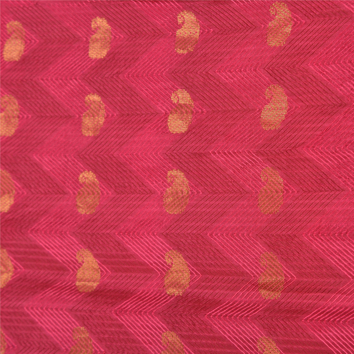 Sanskriti Vintage Peach/Pink Sarees Pure Silk Woven Zari Premium Sari Sustainable Fabric