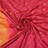 Sanskriti Vintage Peach/Pink Sarees Pure Silk Woven Zari Premium Sari Sustainable Fabric