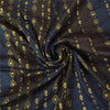Sanskriti Vintage Blue/Brown Sarees Pure Silk Woven Brocade/Banarasi Sari Sustainable Fabric