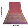 Sanskriti Vintage Pink/Lilla Sarees Pure Silke Woven Jamdani Special Sari Sustainable Stof