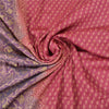 Sanskriti Vintage Pink/Lilla Sarees Pure Silke Woven Jamdani Special Sari Sustainable Stof