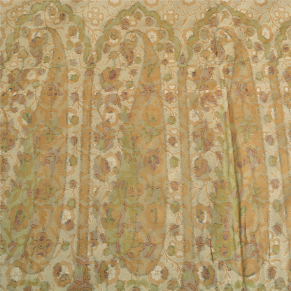 Sanskriti Vintage Grey Sarees 100% Pure Silk Woven Premium Sari Craft Sustainable Fabric