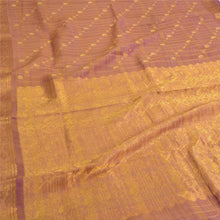 Load image into Gallery viewer, Sanskriti Vintage Purple Sarees Pure Silk Woven Brocade/Banarasi Sari Fabric
